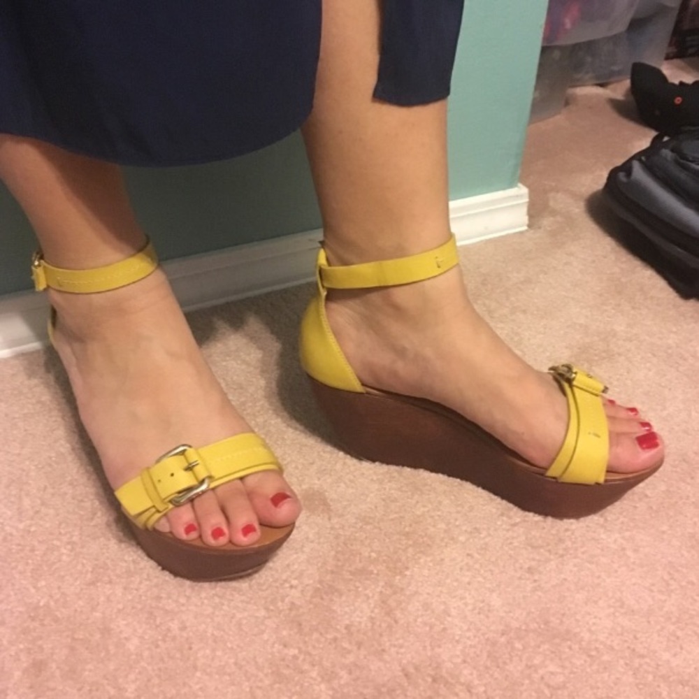 Derek Lam Yellow Flatforms